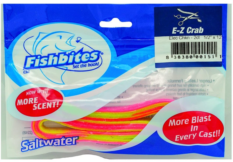 Fishbites E-Z Crab - Longer Lasting (Electric Chicken)